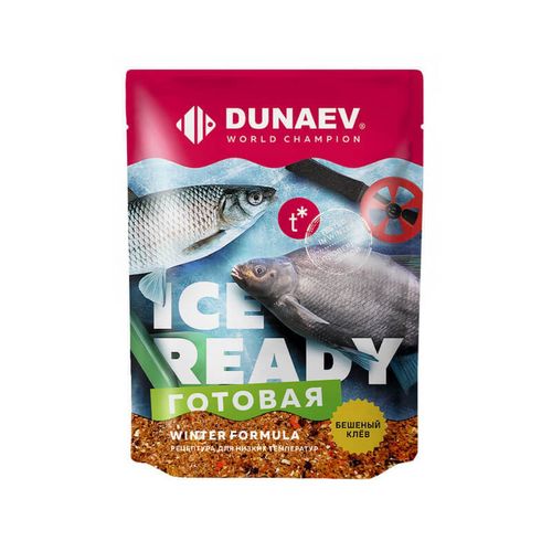 Прикормка "DUNAEV iCE-READY" 0.5кг Мотыль