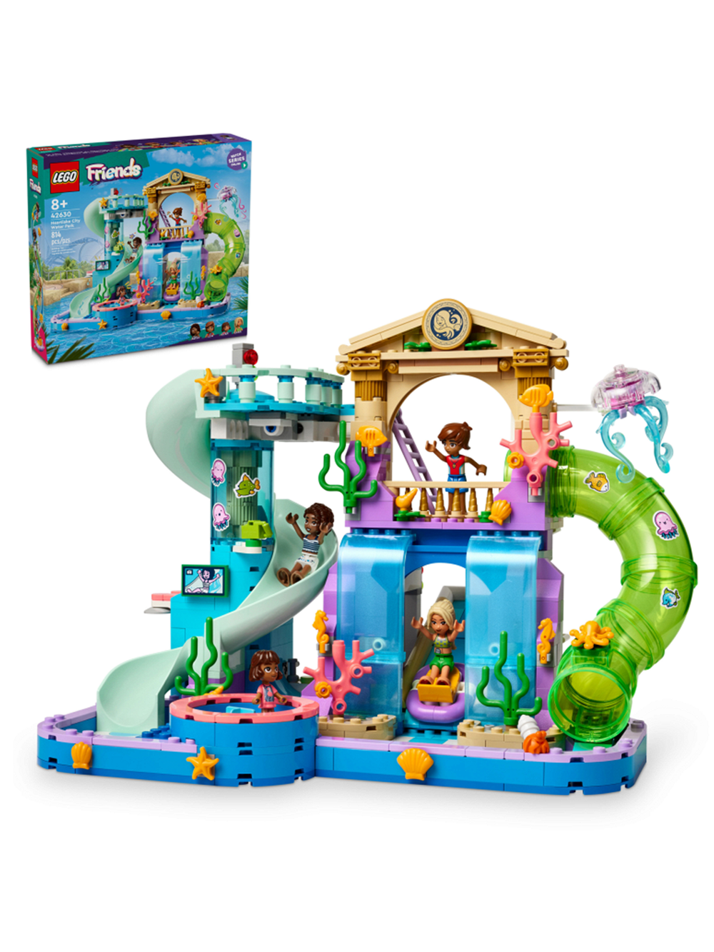 Конструктор Лего Френдс Аквапарк Хартлейк-Сити | LEGO Friends Heartlake City Water Park 42630 - 814 деталей (8+)