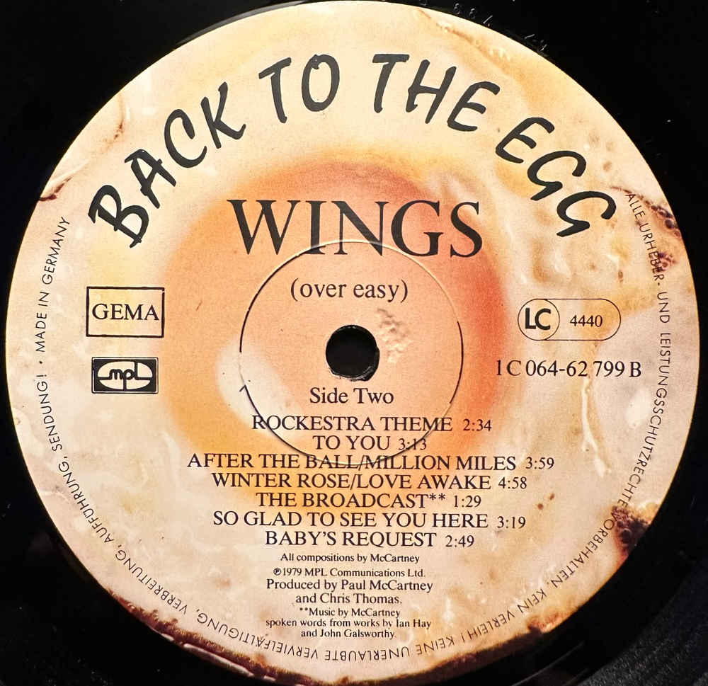 Wings- Back To The Egg (Германия 1979г.)