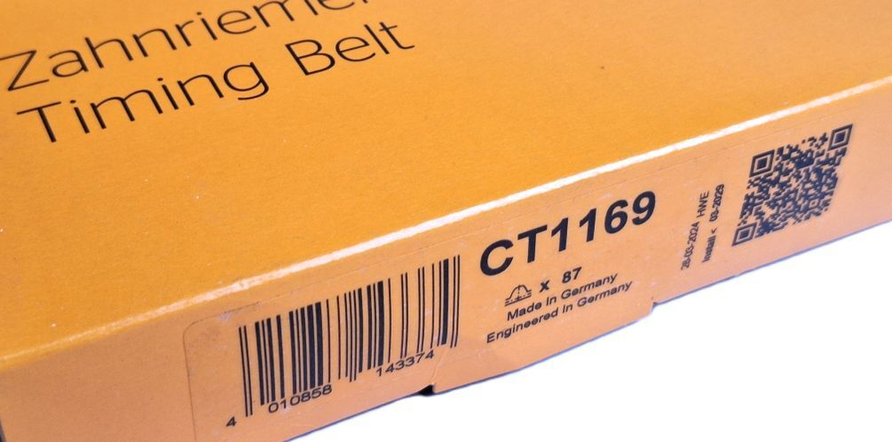 Ремень зубчатый привода помпы Continental CT1169
