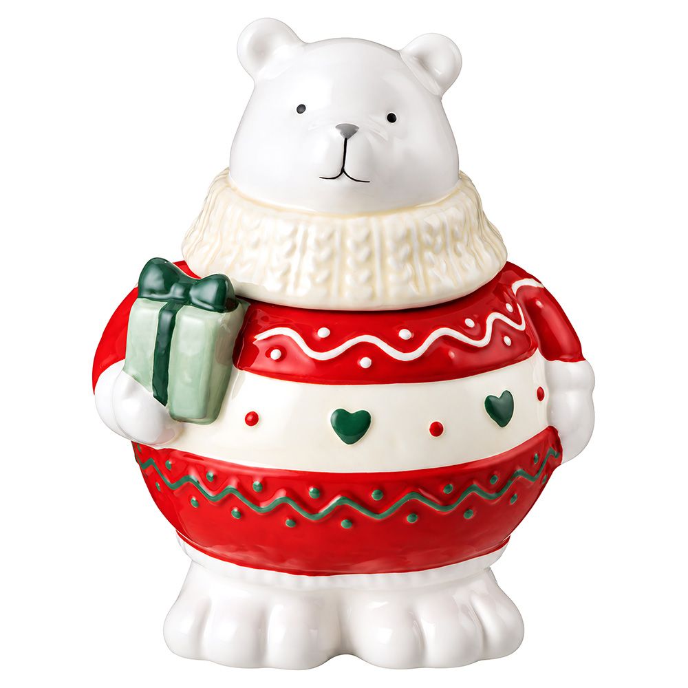 БАНКА ДЛЯ КОНФЕТ "БЕЛЫЙ МИШКА", 550 МЛ