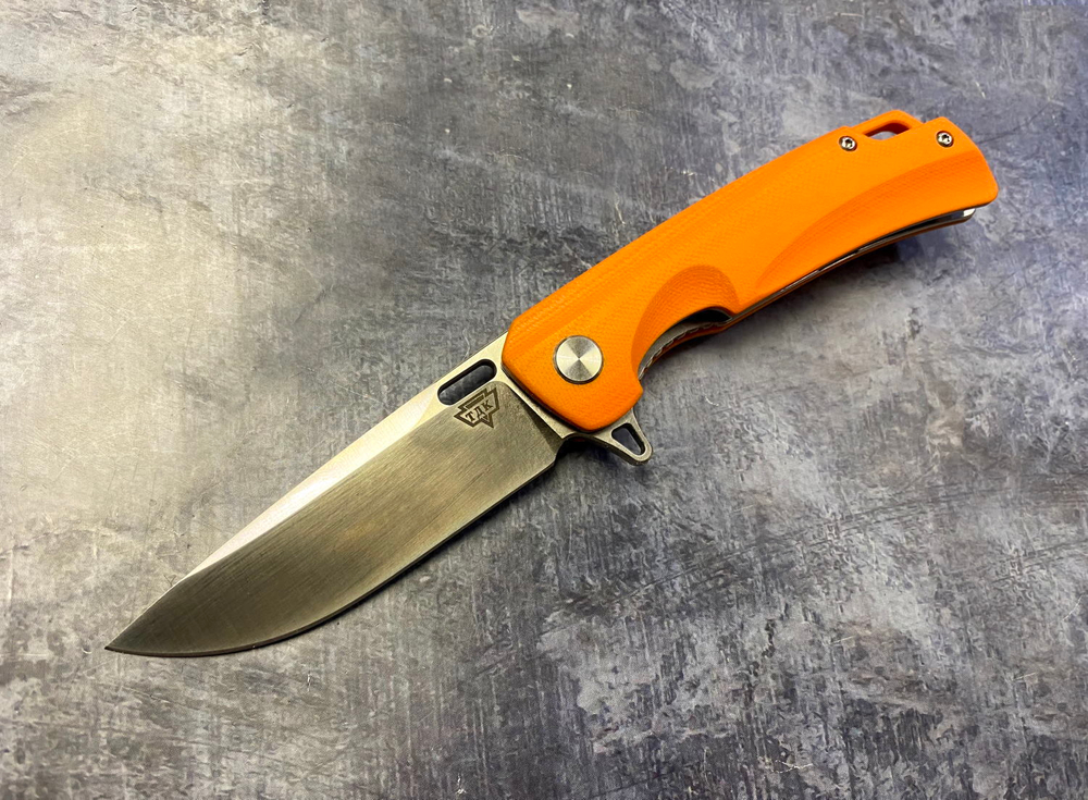 Складной нож Нус Orange, сталь D2, G-10, ТДК Кизляр