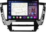 Магнитола для Mitsubishi Pajero Sport 3 2020-2024, Montero Sport (прямоугольный климат, рамка 9) - FarCar BX877 монитор 13" 2K QLED на Android 13, TS10, 6+128, CarPlay, 4G SIM-слот