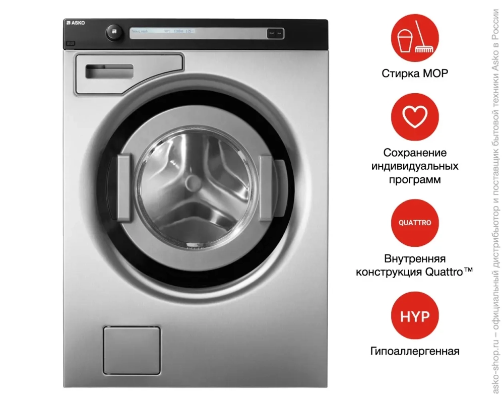 Профессиональная стиральная машина Asko WMC84 V фото 7