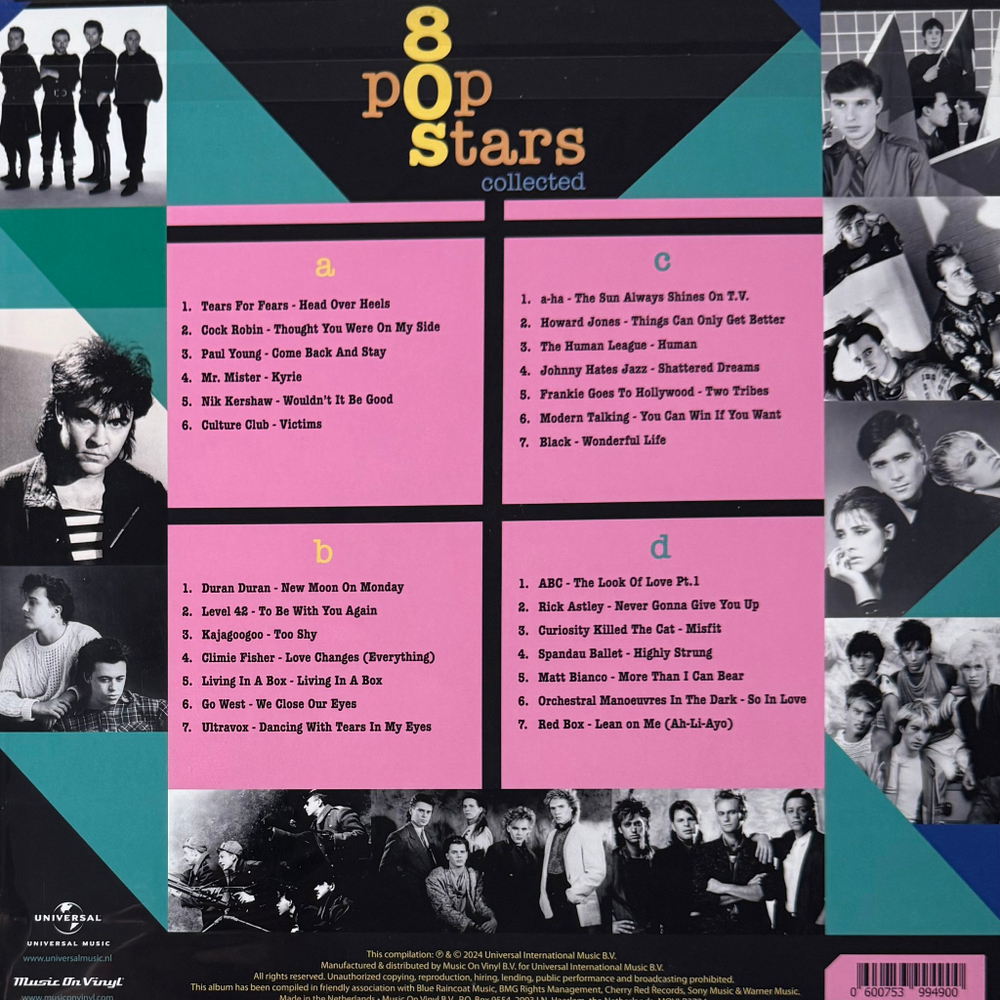 Сборник Сборник 80s Pop Stars Collected 2LP (Голландия 2024г.) Red/Silver