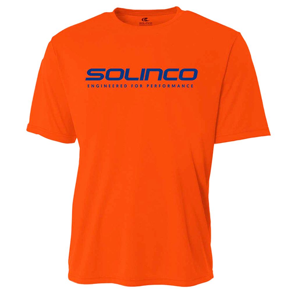 Футболка мужская теннисная Solinco Performance Shirt - neon orange