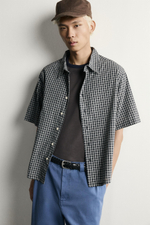 РУБАШКА RELAXED FIT JACQUARD В КЛЕТКУ — ZARA