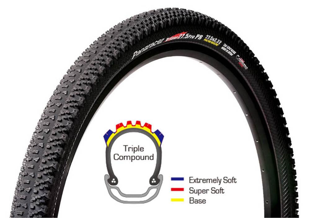 Покрышка PANARACER 27.5"x2.4",складная, Tubeless Ready, 3 компаунда, 120TPI, 790г, инд уп.DRIVER PRО