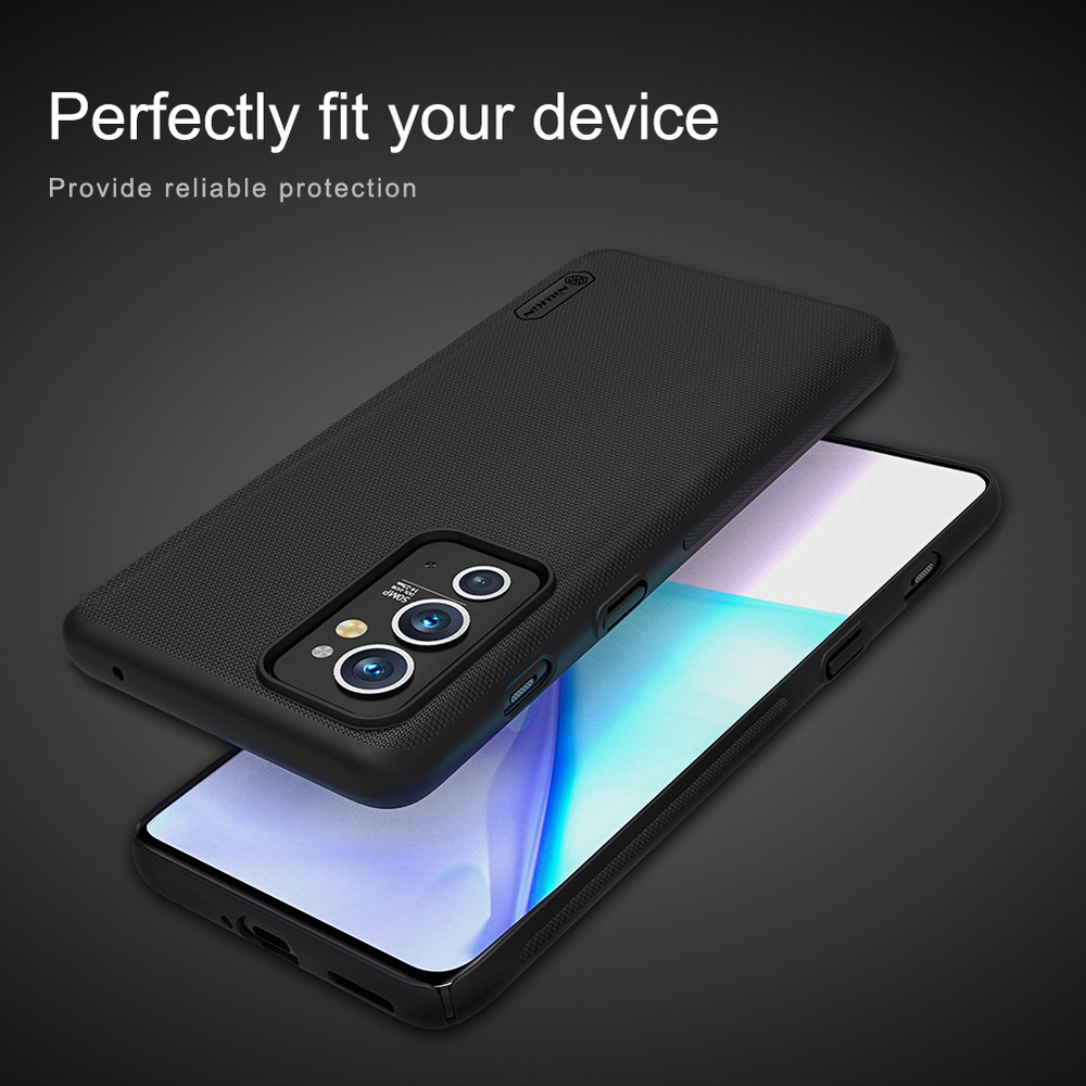 Тонкий жесткий чехол от Nillkin для смартфон Oneplus 9RT, серия Super Frosted Shield