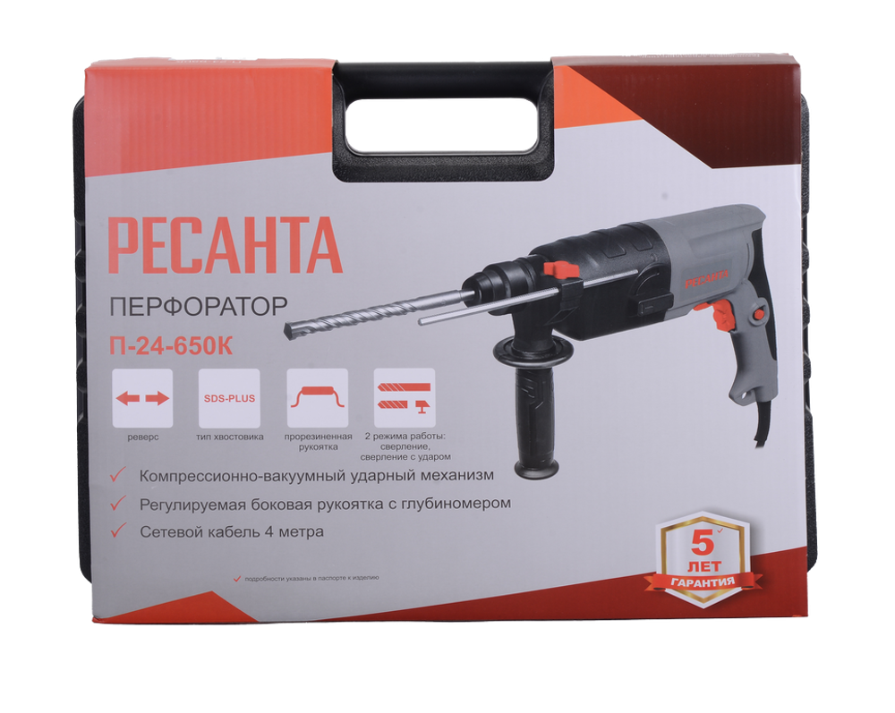 Перфоратор Ресанта П-24-650К