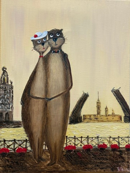 Влюблённые коты в Санкт-Петербурге