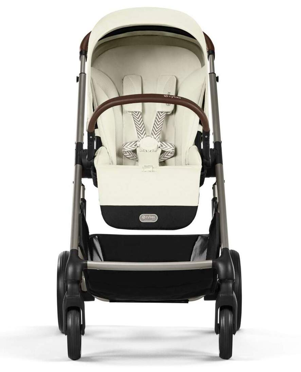 Прогулочная коляска Cybex Balios S Lux TPE 2025 Seashell Beige с дождевиком
