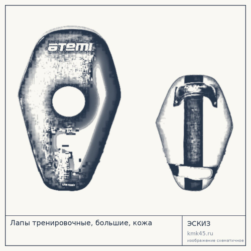Лапы тренировочные, большие, кожа — от 1 700 ₽