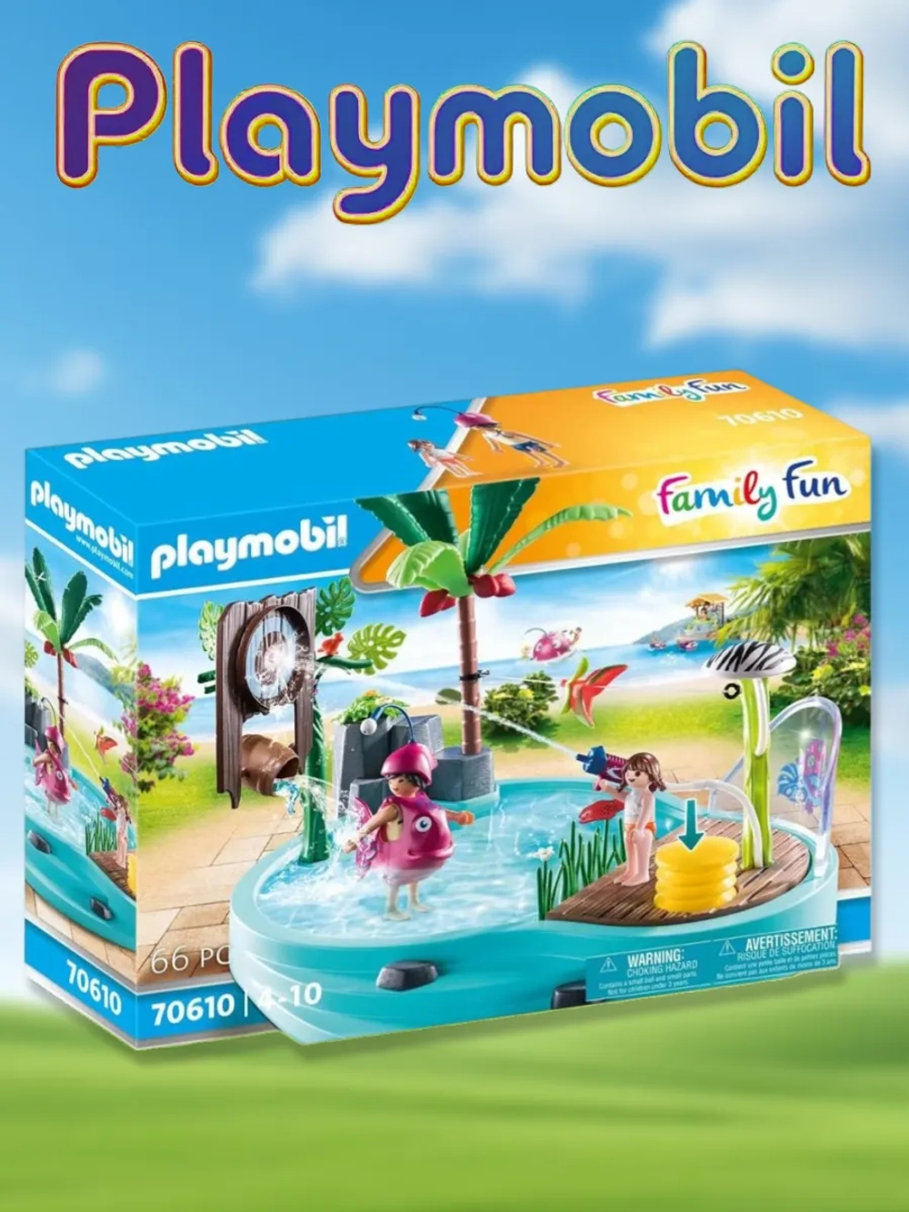 Набор Игровой бассейн с водяной пушкой Playmobil 70610