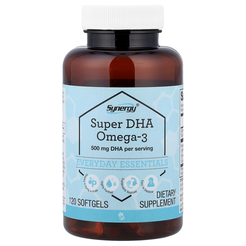 Vitacost, Synergy®, Super DHA Omega-3, 120 капсул