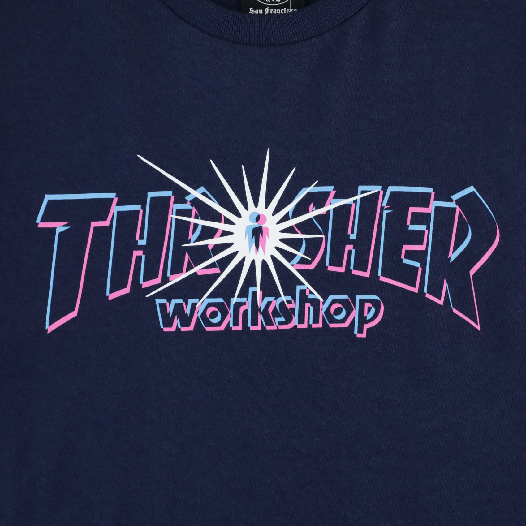 Футболка Thrasher X AWS - Nova (navy) артикул: - купить в магазине Дайс