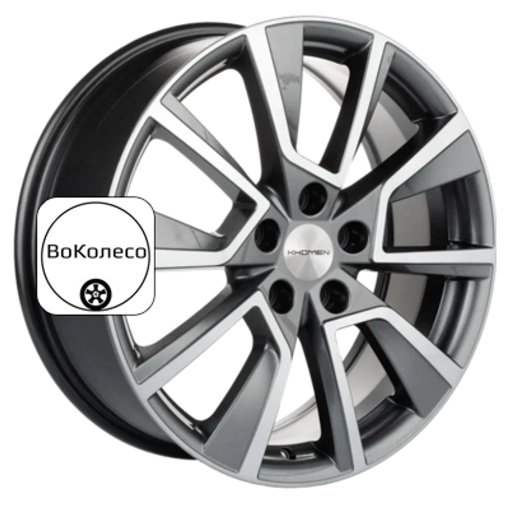 7x18/5x114,3 ET37 D66,5 KHW1802 (Dargo/Jolion) Gray-FP Khomen Wheels