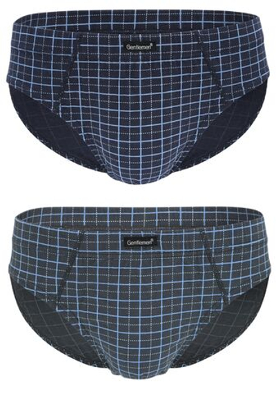 Комплект из 2 клетчатых трусов-слипов plus size (Размер: XXXL) (Цвет: разноцветный)
