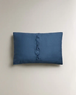 ZARA HOME ЛЬНЯНОЙ ЧЕХОЛ ДЛЯ ДЕКОРАТИВНОЙ ПОДУШКИ XXL, СИНИЙ