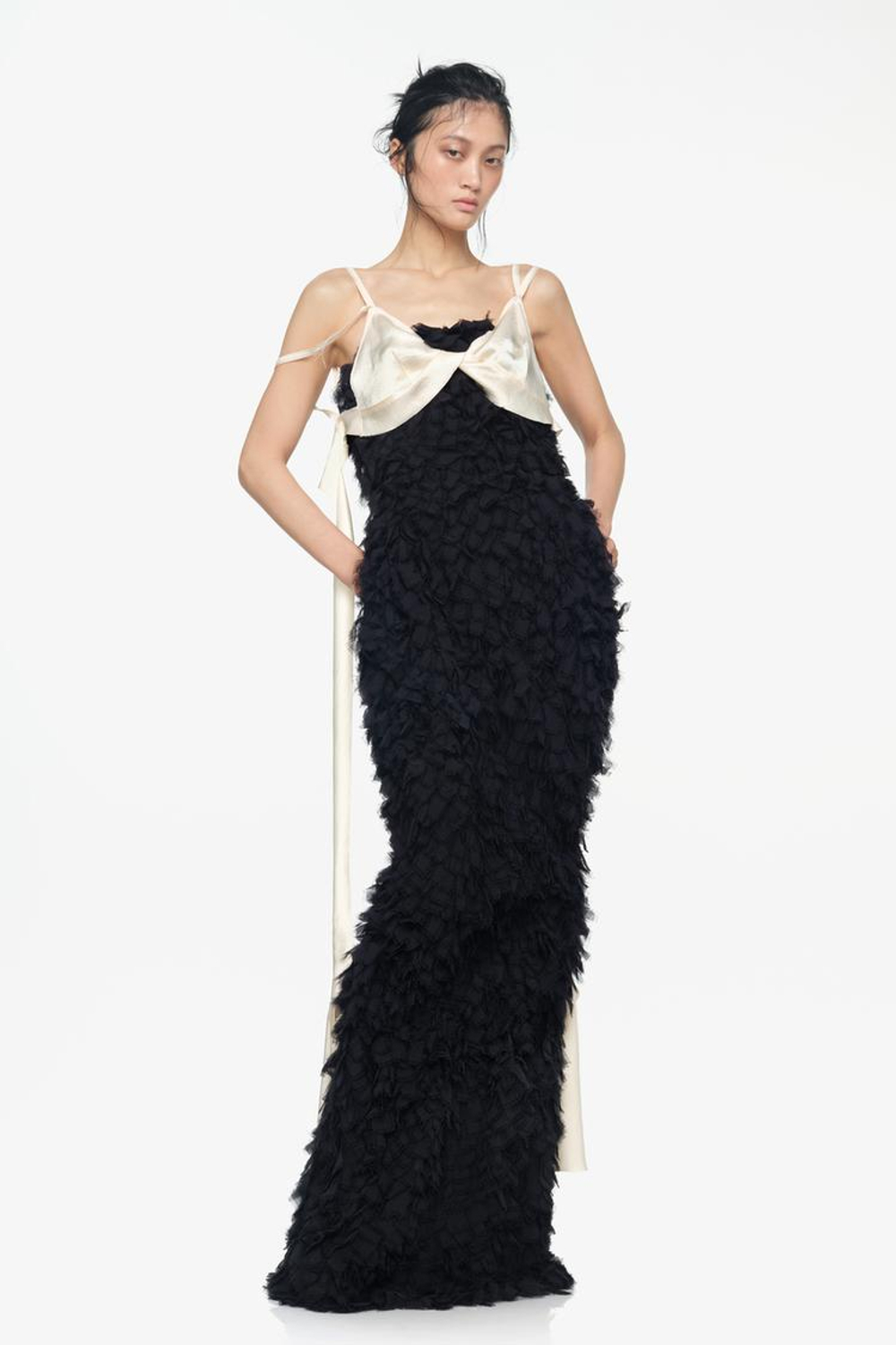 ZARA X JOHN GALLIANO УКОРОЧЕННЫЙ ТОП, КРЕМОВЫЙ