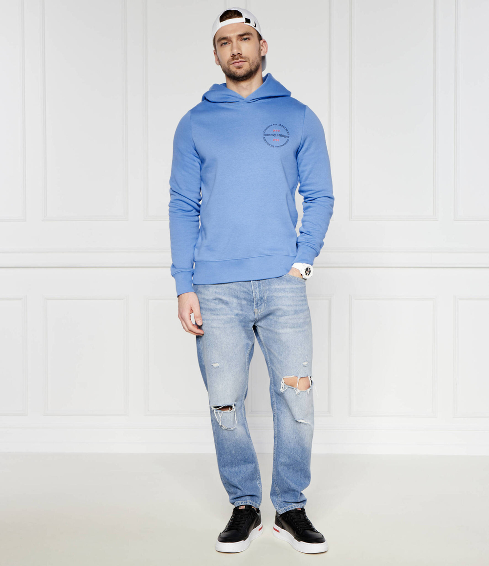 Худи ROUNDEL Tommy Hilfiger - голубой(MW0MW34381)