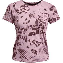 Женская футболка Under Armour Women's UA IsoChill 200 Print Short Sleeve - mauve pink/ash plum