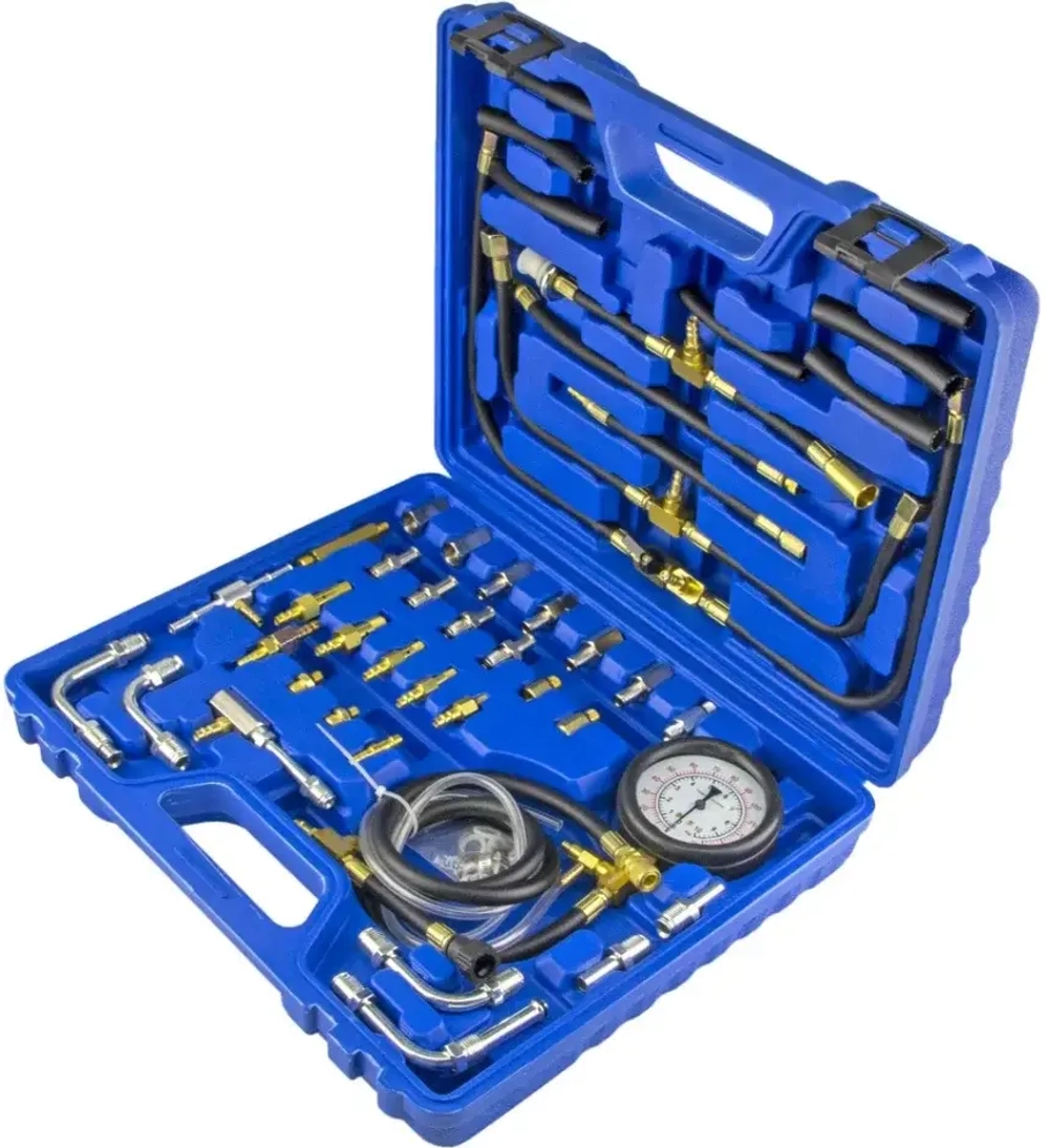 Тестер давления топлива «MASTER SET» (0–10 bar), 46 предметов, ZIPMEND