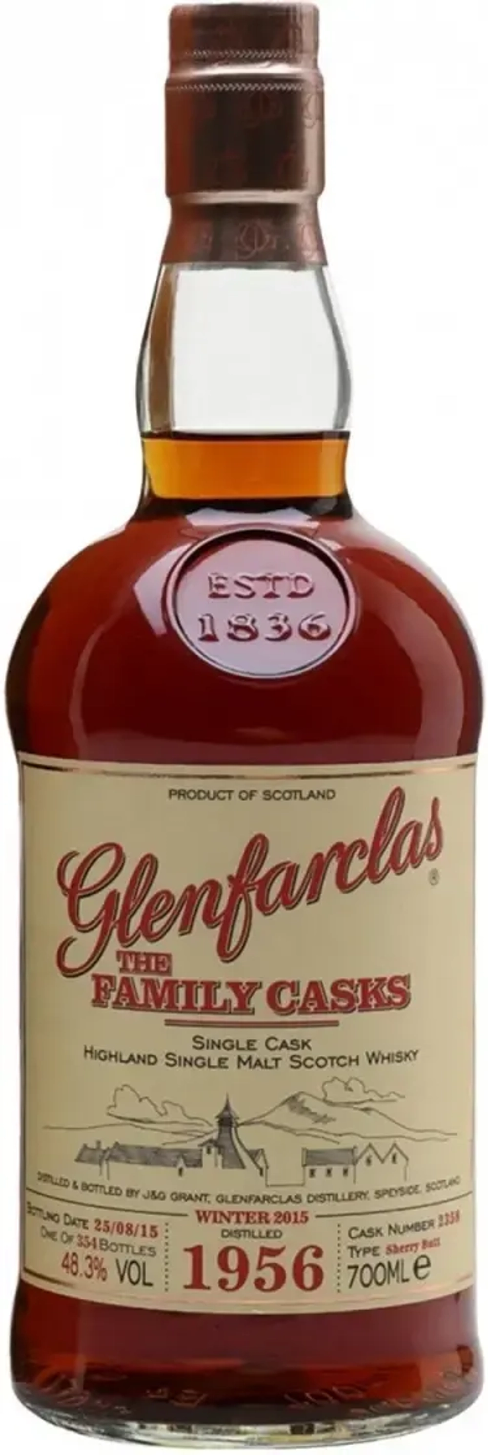 Виски Glenfarclas 1956 Family Casks, 0.7 л