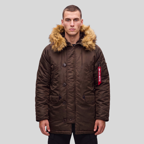 Парка Alpha Industries N-3B Slim Fit Hickory/Real Tree Camo (Коричневый)