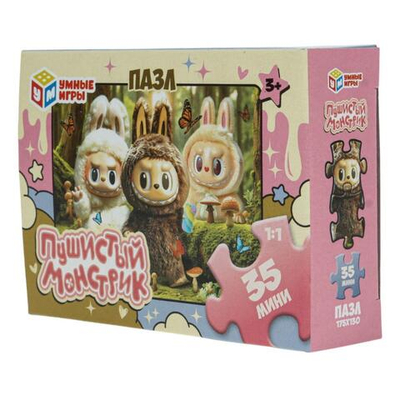 Пазл 35эл. "Пушистый монстрик" 4630395055147 (Умные игры)
