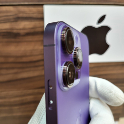 Корпус для iPhone XR в стиле iPhone 14Pro (цвет: Purple Matte)