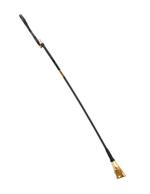 Длинный стек с золотым наконечником Riding Crop (Цвет: черный с золотым)