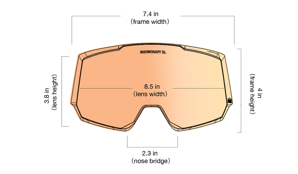 Горнолыжная маска 100% Snowcraft XL / Black / Hiper Red Mirror Lens / на широкое лицо