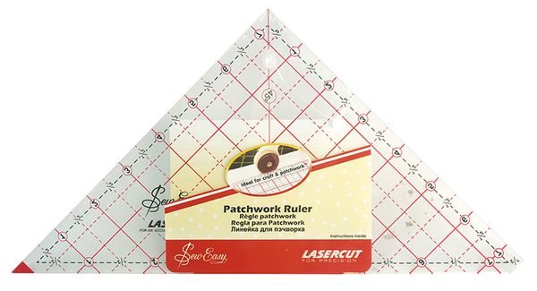 Линейка-треугольник с углом 90°, градация в дюймах 7½''х7⅞'', Hemline