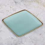 Тарелка керамическая «Tiffany Blue» обеденная 20,3*20,3*2см