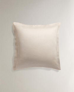 ZARA HOME САТИНОВАЯ НАВОЛОЧКА, БЕЖЕВЫЙ