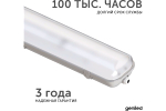 Светильник Geniled ЛСП Standart (аналог 2x18) 600 IP65 20Вт 4000К Матовый