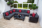 Лаунж зона угловая Ideal Patio БЕЛЛИСА модульная маренго