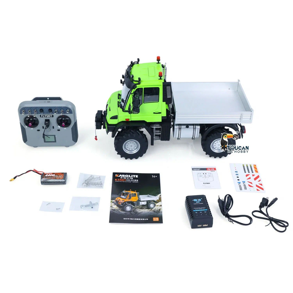 Краулер от KABOLITE 5501 1/14 4X4 RC с дистанционным управлением FS L12, 2-ступенчатой коробкой , лебёдка , блокировка мостов
