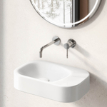 Раковина накладная COLIBRI Corian 480*320*100 White Glossy