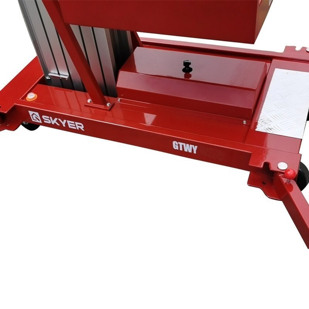 Подъемник одномачтовый несамоходный электрический SKYER GTWY8-100 AC/DC (в/п 8 м, г/п 125 кг)