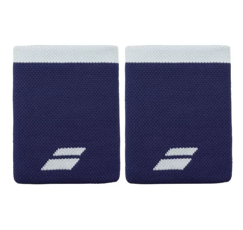 Напульсник теннисный Babolat Logo Jumbo Wristband 2P - illusion blue