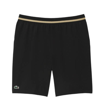 Мужские теннисные шорты Lacoste Tennis X Novak Djokovic - black/yellow