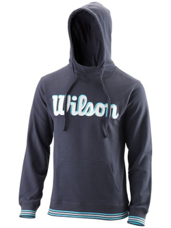 Мужская теннисная кофта Wilson Chi Script PO Hoody-Slimfit M - outer space