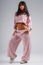 Свитшот Half-Zip Leopard Sweatshirt PRIMAL 866 Розовый леопард