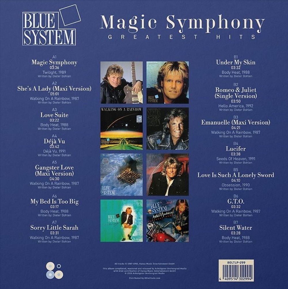 Blue System - Magic Simphony - Greatest Hits (LP) Новая запечатанная виниловая пластинка