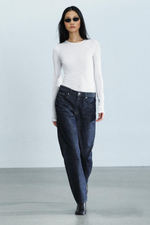 ДЖИНСЫ ПРЯМОГО КРОЯ СО СРЕДНЕЙ ПОСАДКОЙ — ZW COLLECTION — ZARA