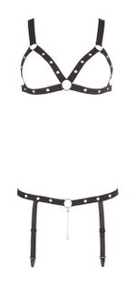 Комплект эластичная сбруя-бикини Bad Kitty Strap Bikini (Цвет: черный)