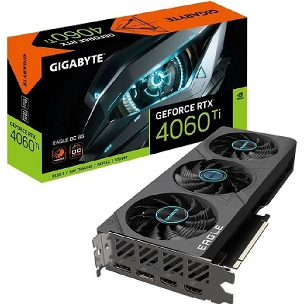 Видеокарта GIGABYTE GeForce RTX 4060 Ti EAGLE OC 8GB (GV-N406TEAGLE OC-8GD)
