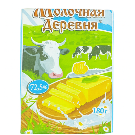 Спред сливочный Молочная деревня 72,5% 180 гр